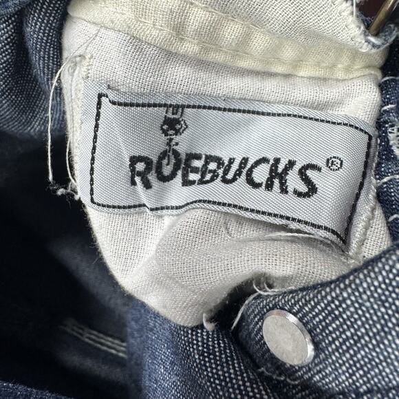 Vintage 90s Sears And Roebucks Denim Jeans Overalls Bibs Carpenter Baggy 36x32 - Picture 6 of 10